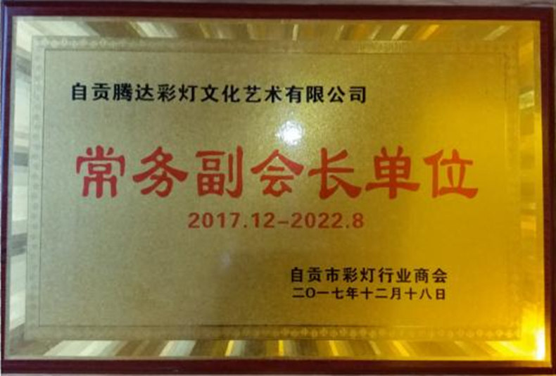 自貢市彩燈行業商會常務副會長單位